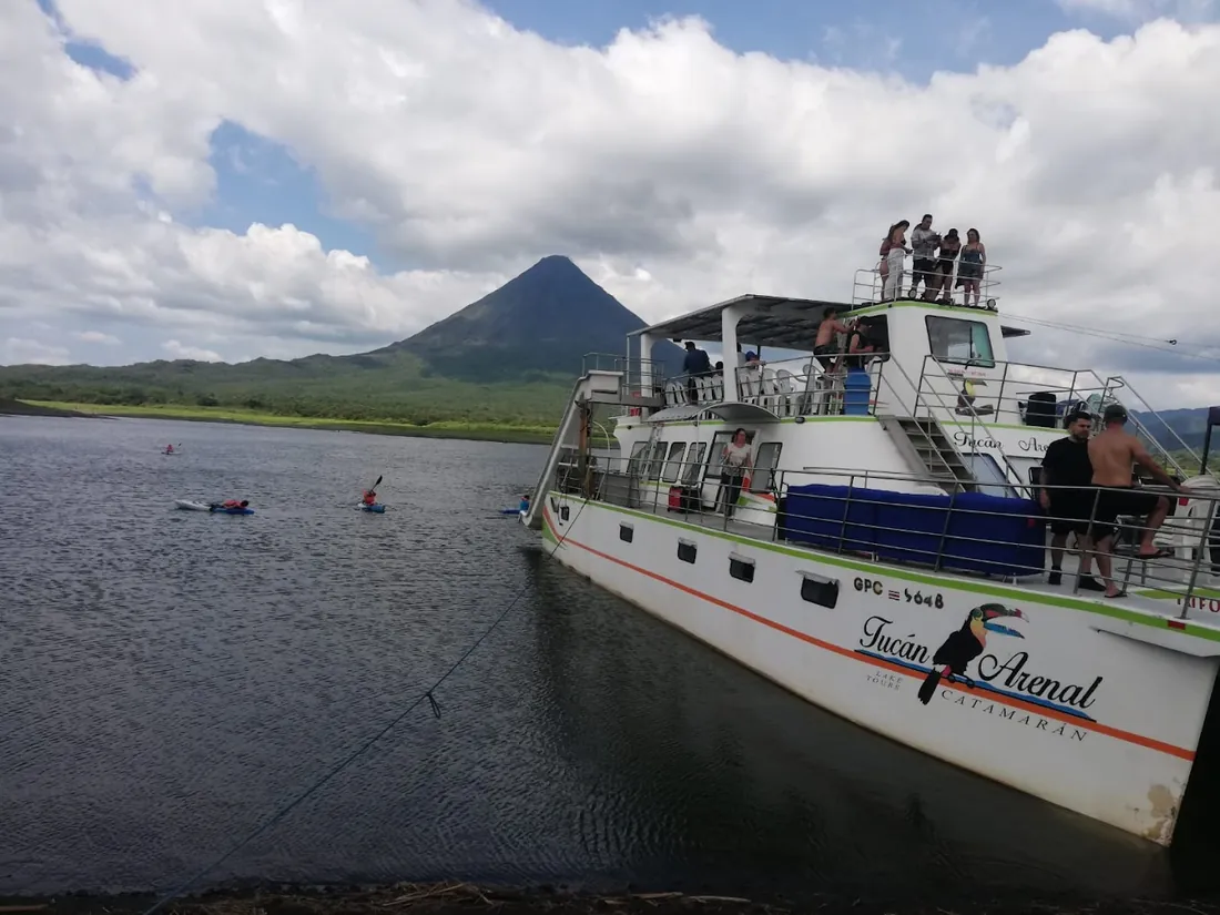 Boat on Lake Arenal