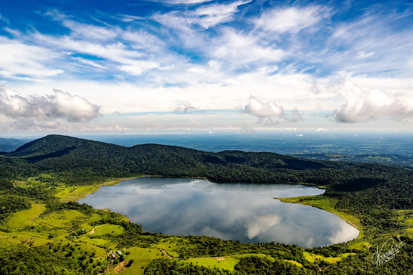 Aerial of Lake Arenal